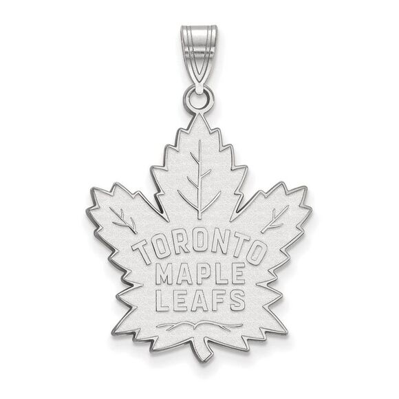 Sterling Silver NHL Toronto Maple Leafs XL Pendant